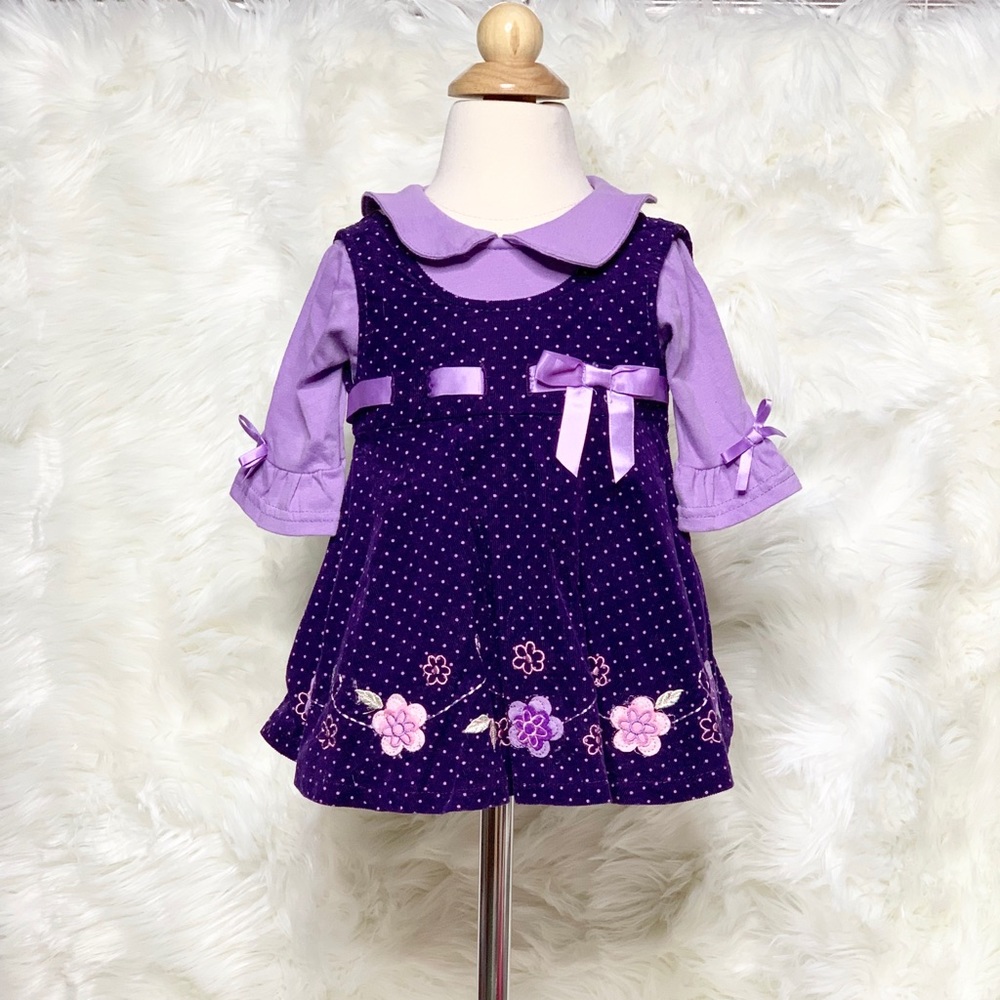Baby Beri Purple Dress 3-6 months
